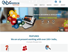 Tablet Screenshot of ndinfotech.com